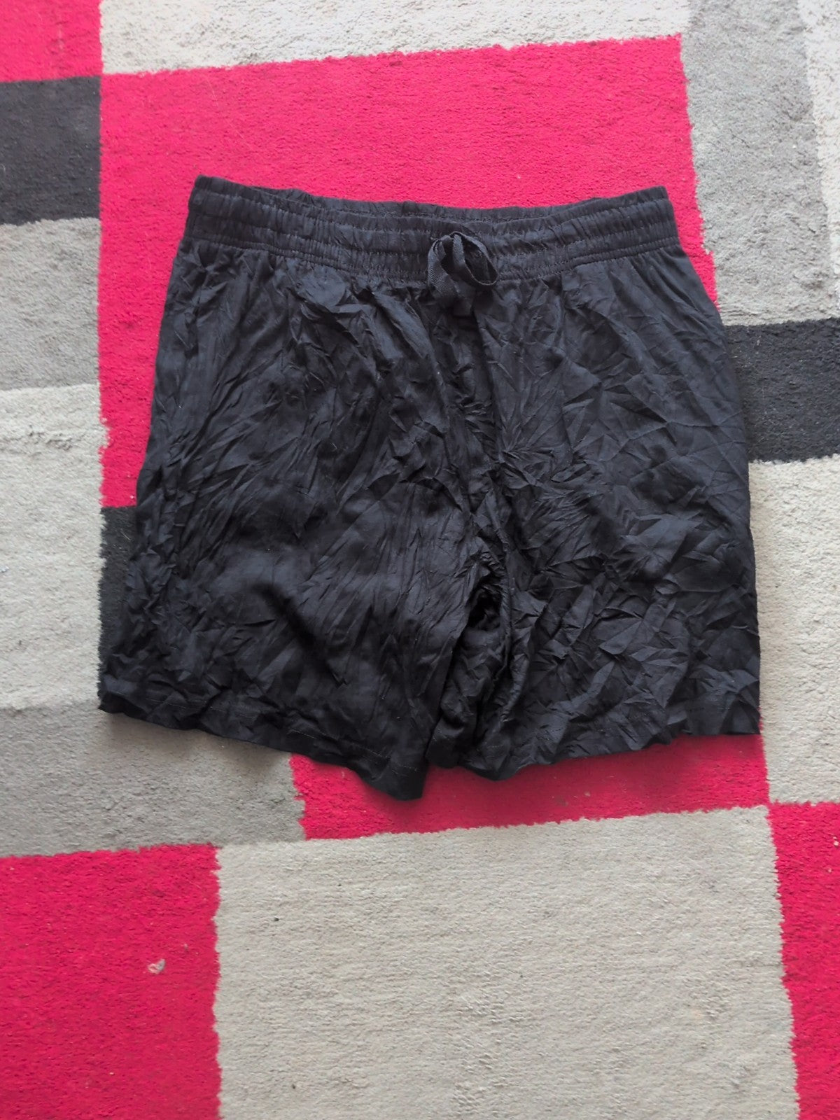 George Medium Black Elasticated Shorts
