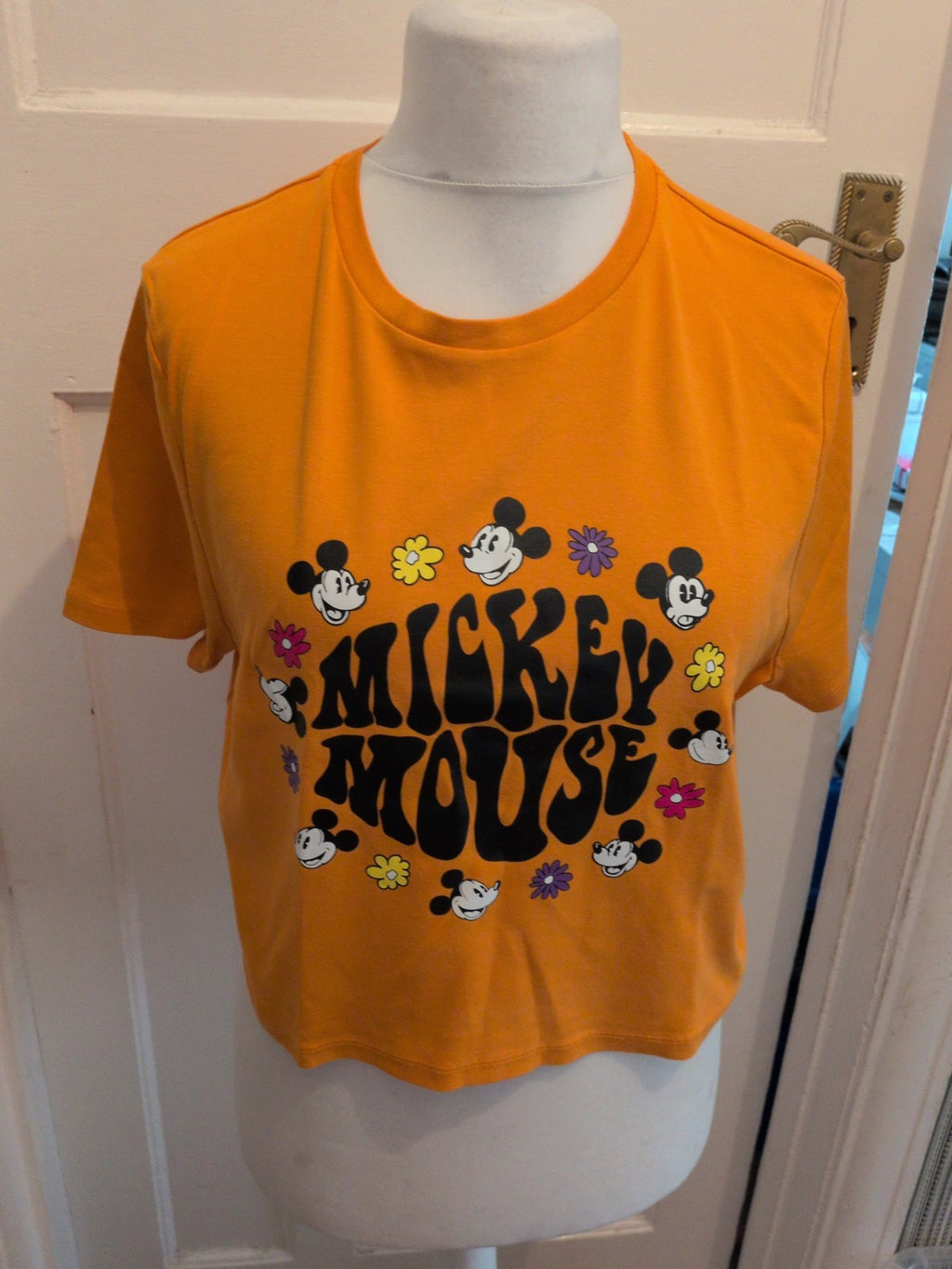 Disney 2XL Orange Mickey Mouse Pyjama Top