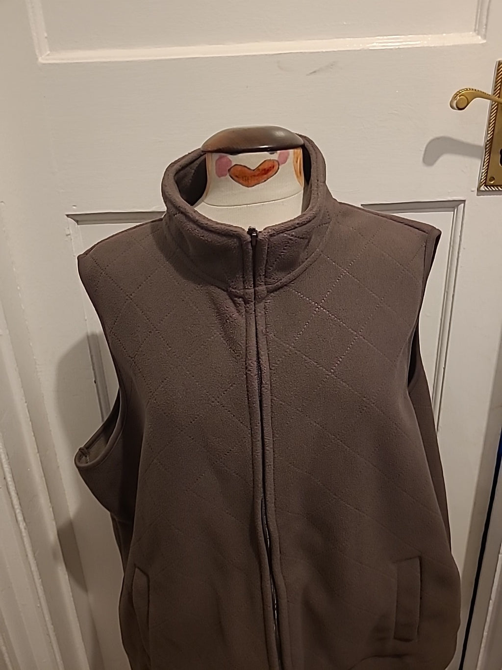 Ladies BM Casual Size XL Brown Sleeveless Jacket