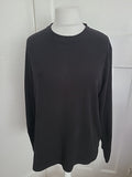 Mens BHS Size Large Black Long Sleeved Pyjama Top