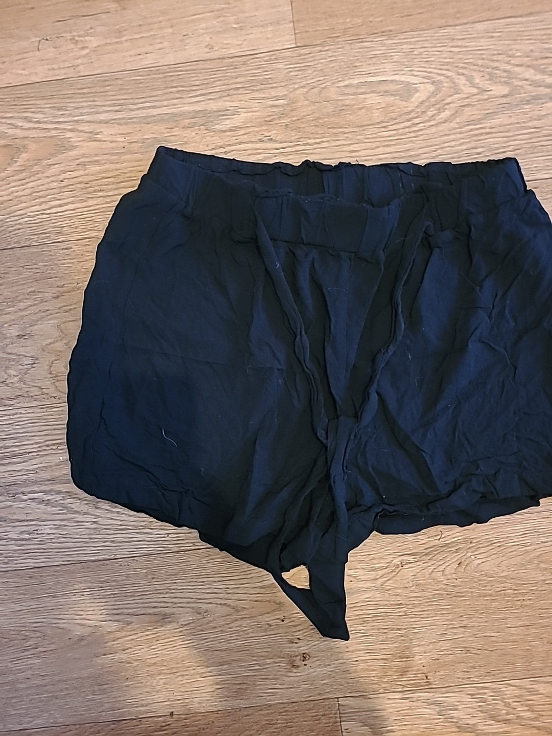 Ladies Primark Size 8 Black Elasticated Hot Pants