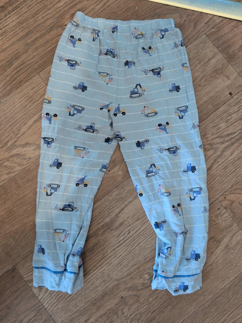 Matalan 4-5 Years Pale Blue Digger Pyjama Bottoms