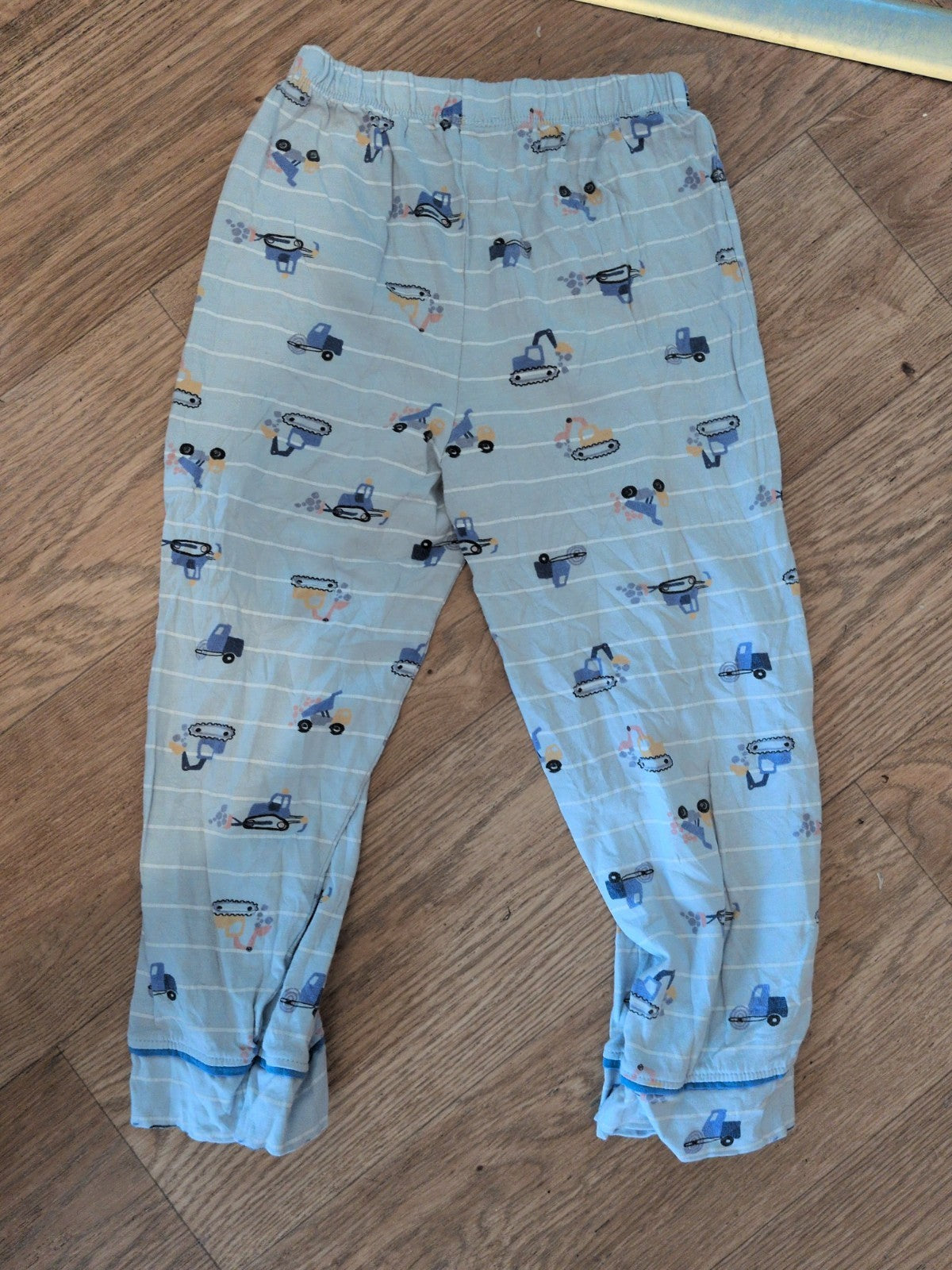 Matalan 4-5 Years Pale Blue Digger Pyjama Bottoms