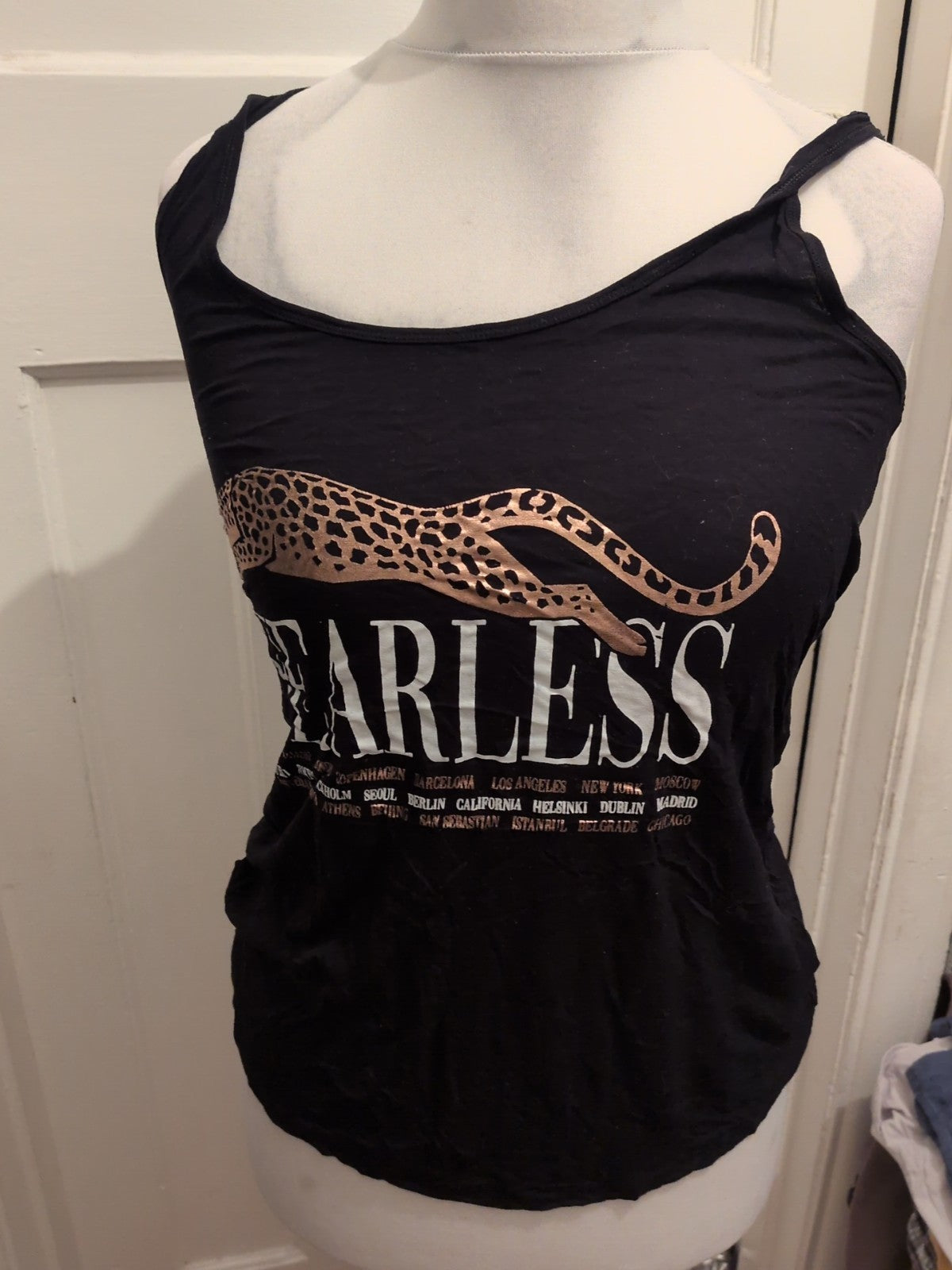 Pep&Co 10 Fearless Black Sleeveless Top