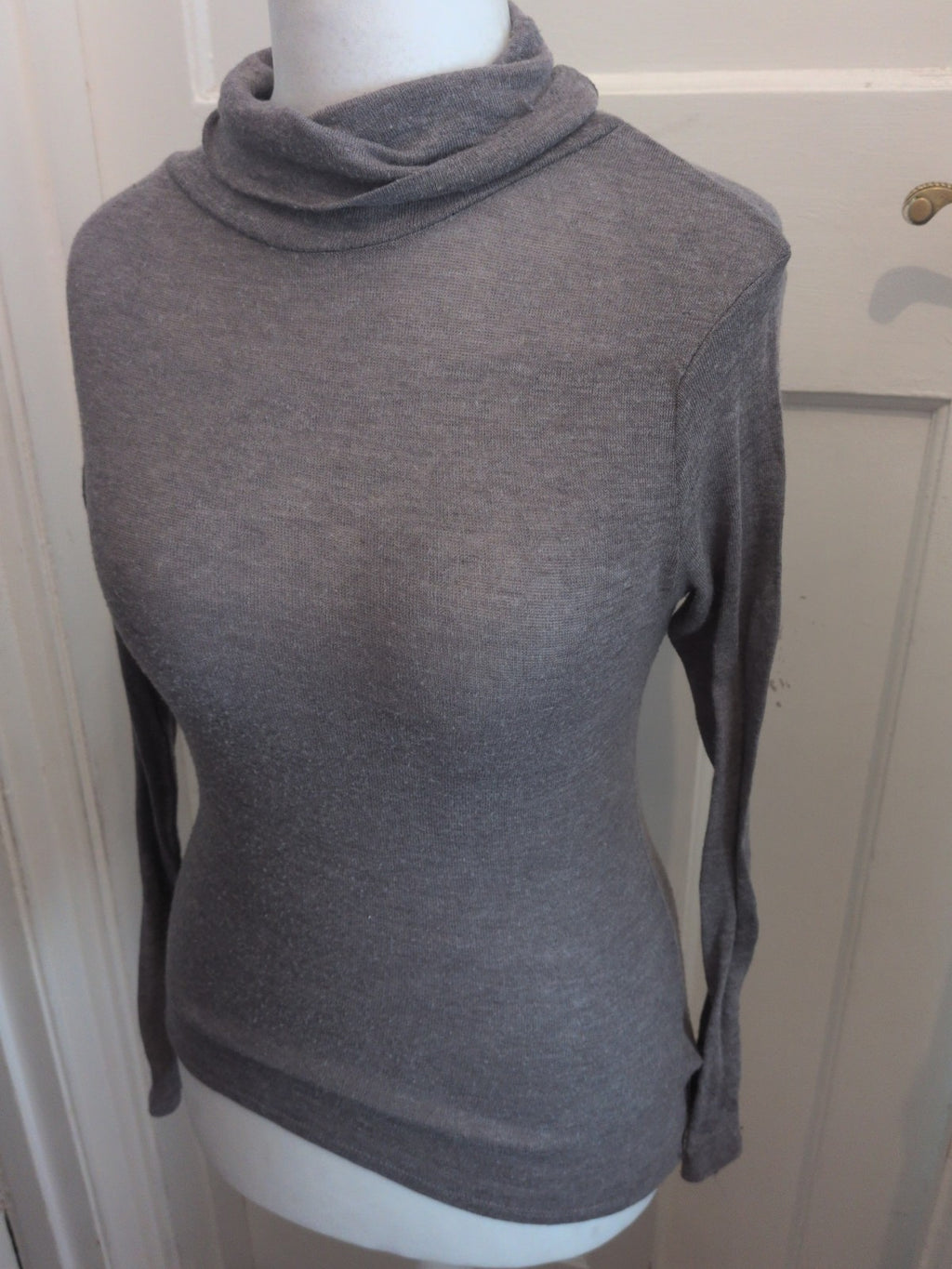 Primark 10 Grey Lightweight Jumper High Neck