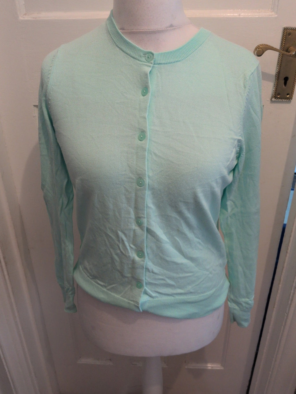 Uniqlo Large Pale Turquoise Buttoned Cardigan