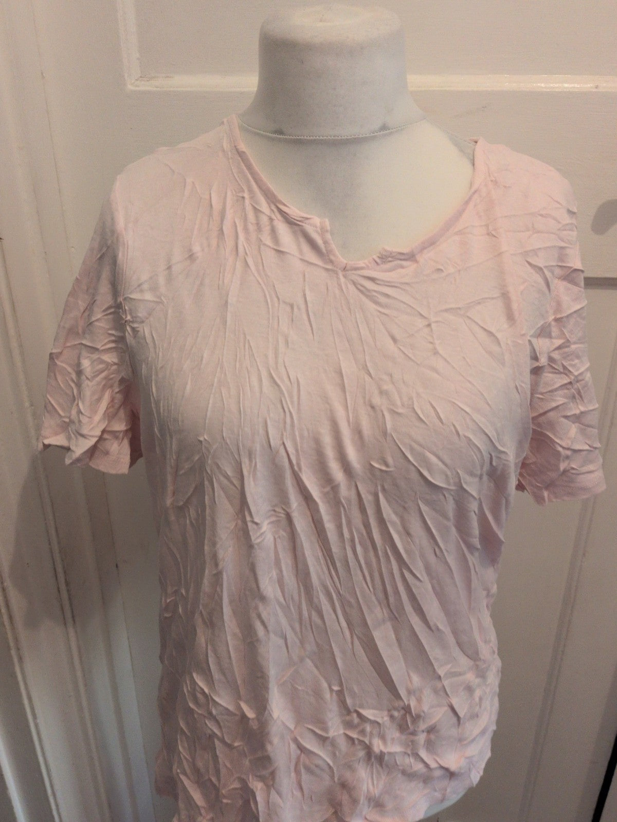 Bonmarche 22 Pale Pink T-shirt Short Sleeve