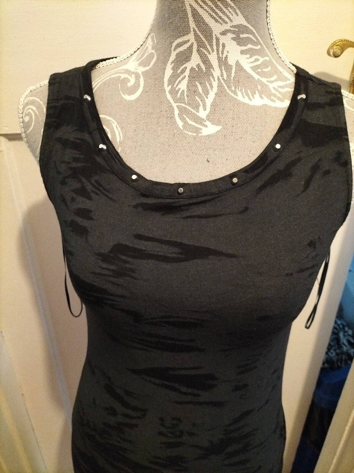 Ladies Primark Size 8 Black Sleeveless Dress