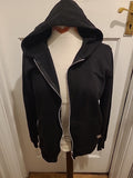 Mens Juice O Size XS Black Zipper Through Jacket