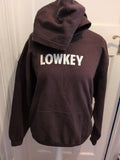 Gildan Large Brown Lowkey Print Hoodie Pullover