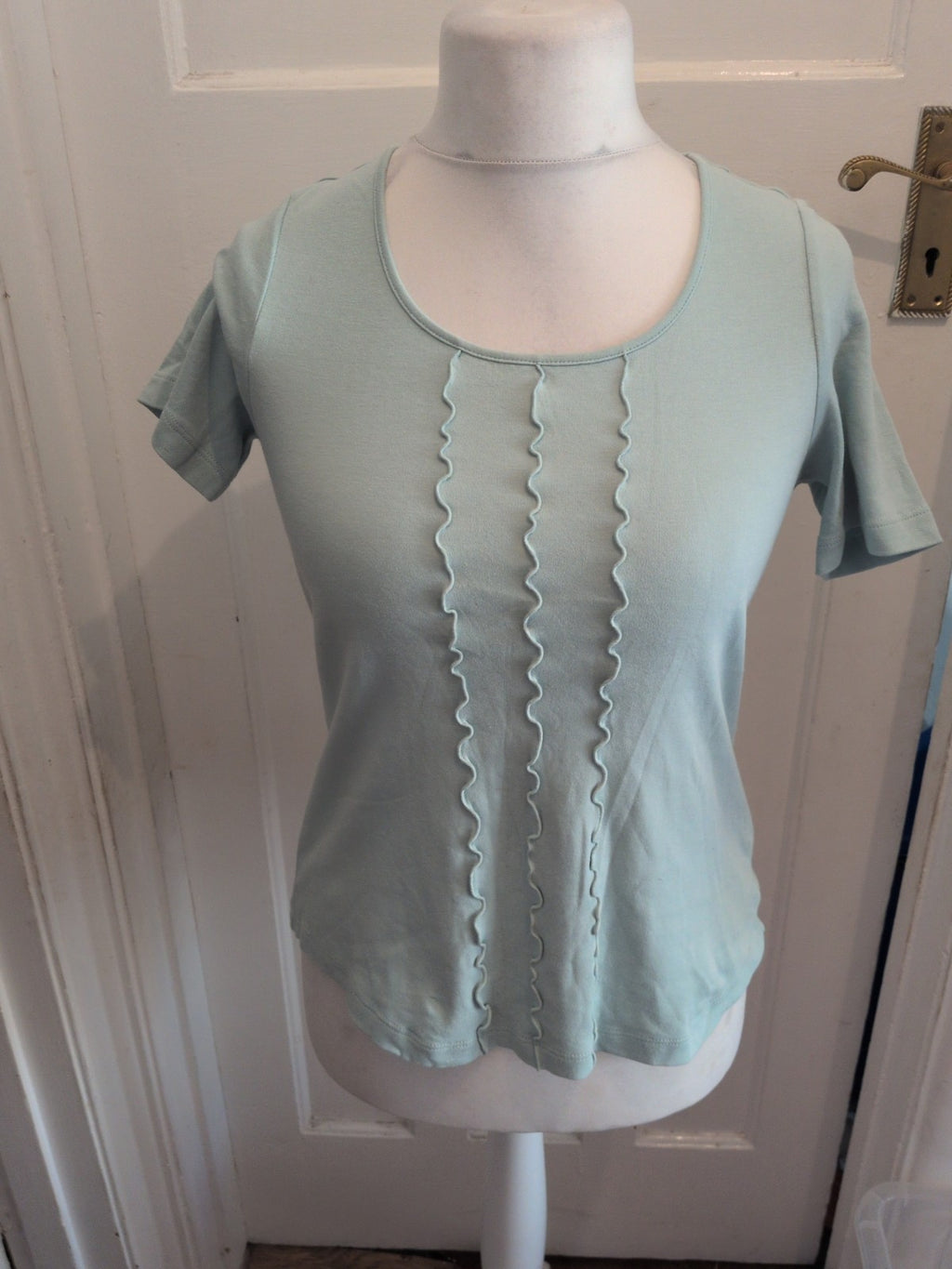 Marks And Spencer 12 Duck Egg Short Sleeve T-shirt