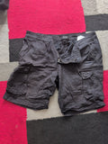 Only & Sons XL Black Denim Cargo Shorts