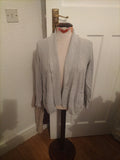 Ladies Indigo Size 12 Silver Long Sleeved Cardigan