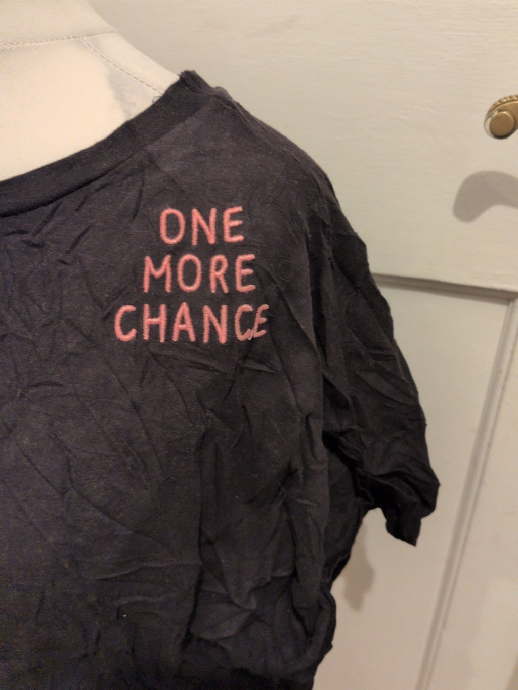 Primark Extra Large Black Short Sleeve One More Chance T-shirt