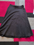 Ladies Boohoo Size 10 Black Long Flare Skirt