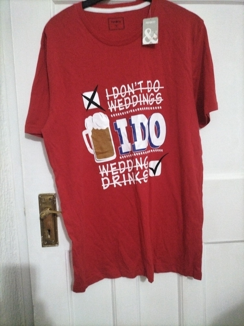 Mens Pep&co Size Medium Red T Shirt
