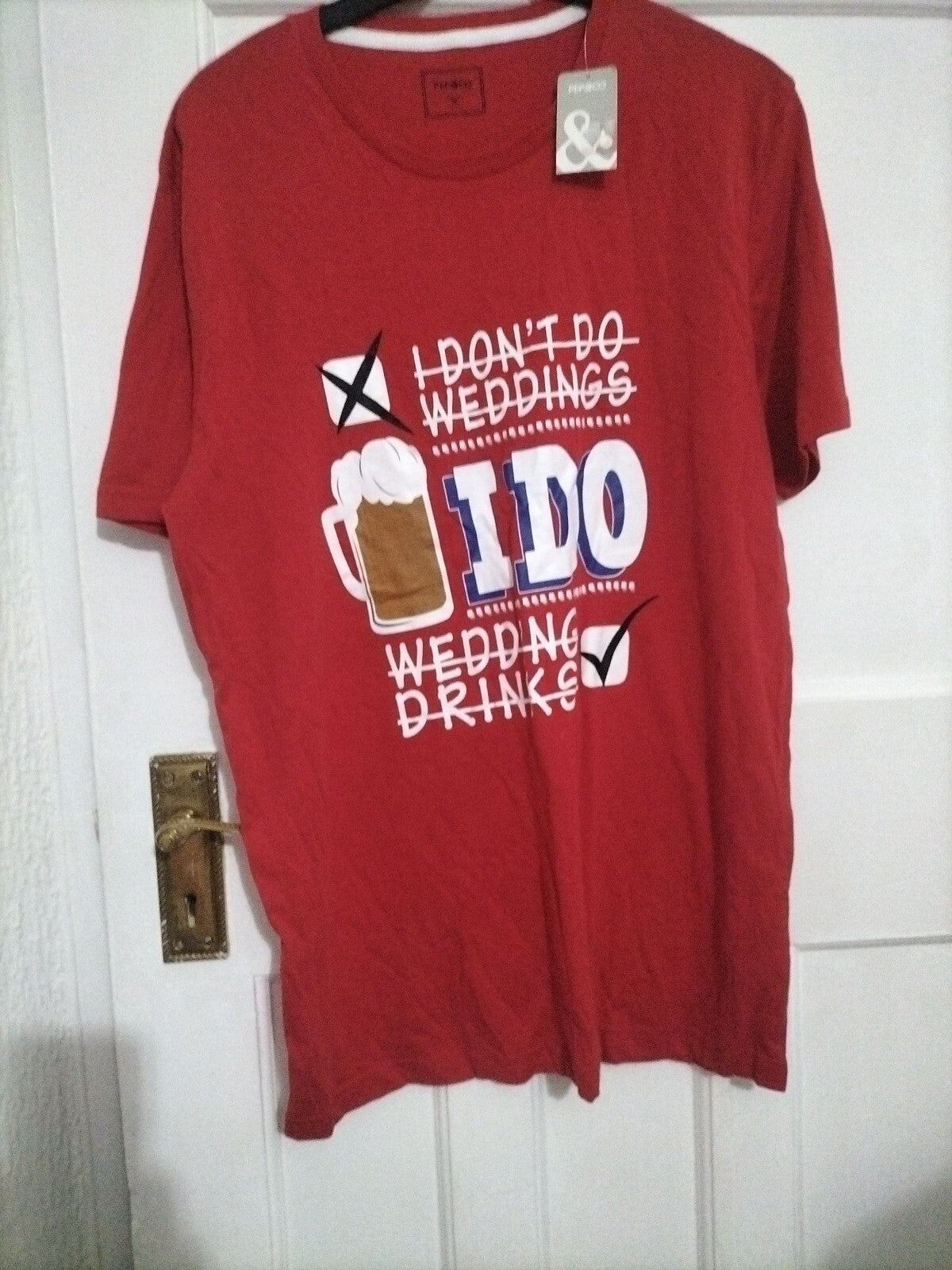 Mens Pep&co Size Medium Red T Shirt