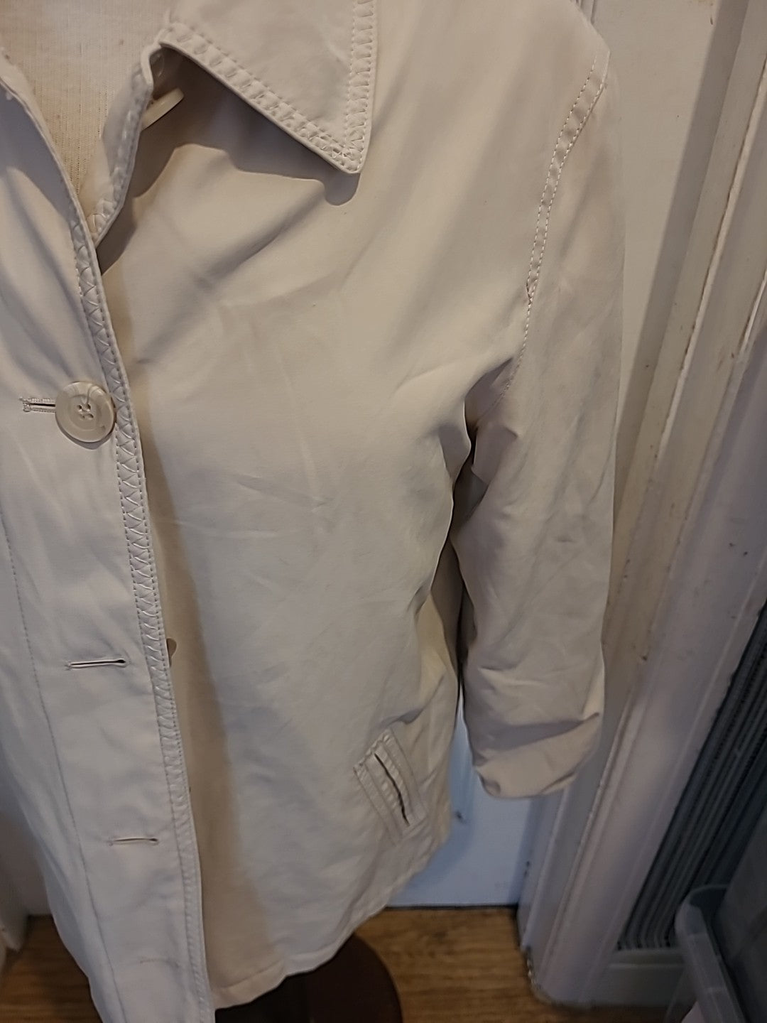 Ladies BHS size 12 Beige Lined Long Sleeved Coat