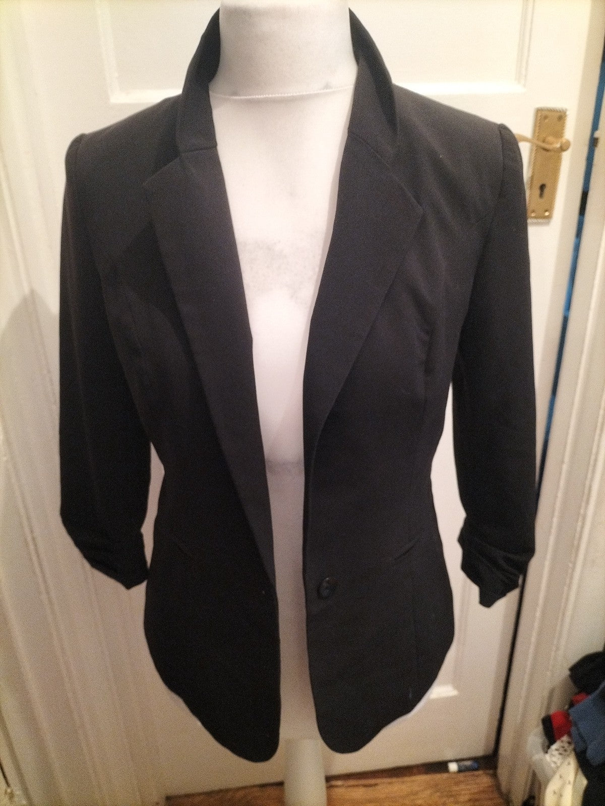 Primark 12 Black Padded Blazer