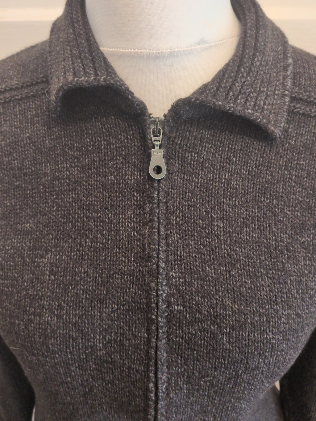 St Michael 12 Dark Grey Full Zip Jumper