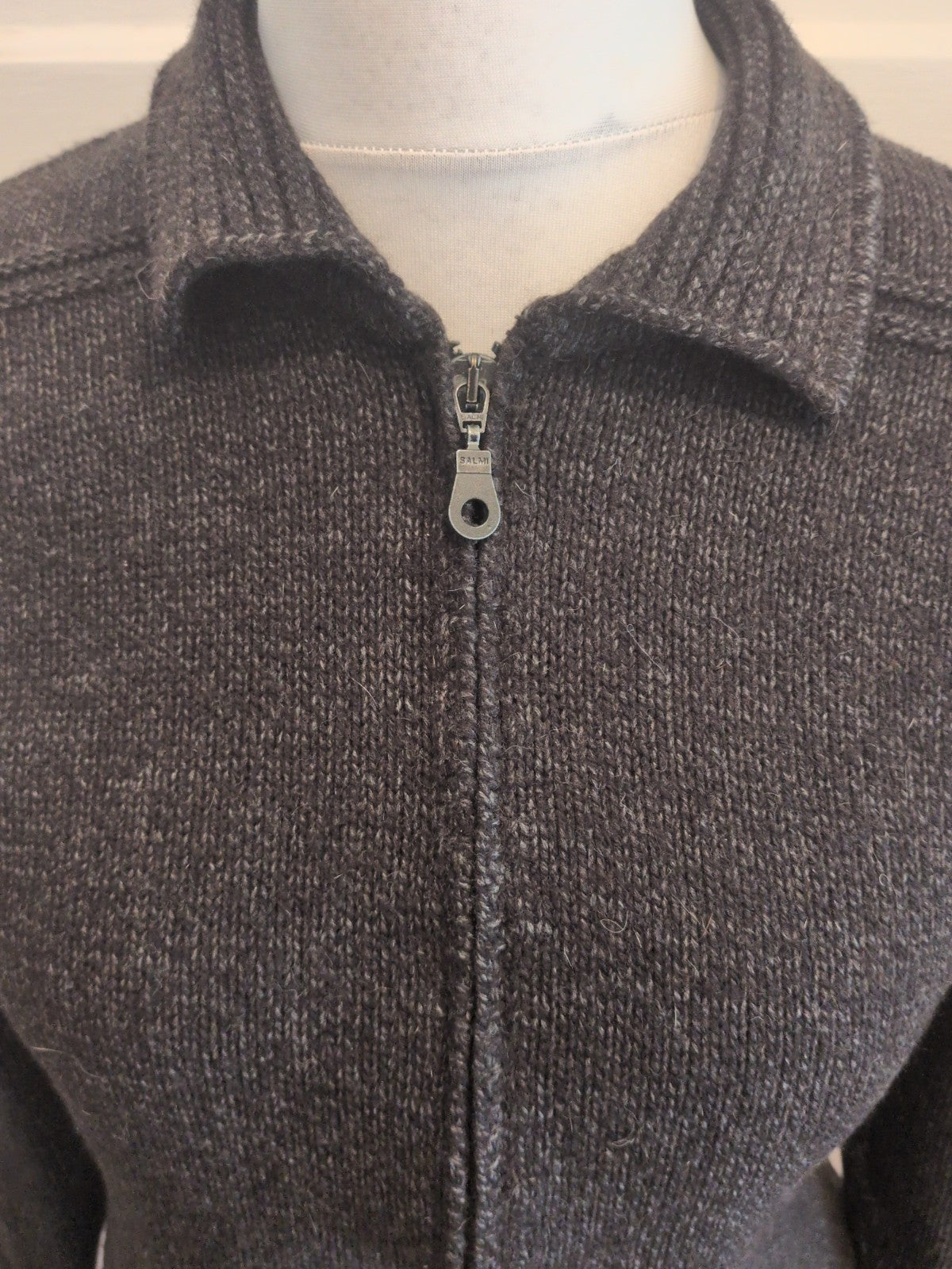 St Michael 12 Dark Grey Full Zip Jumper