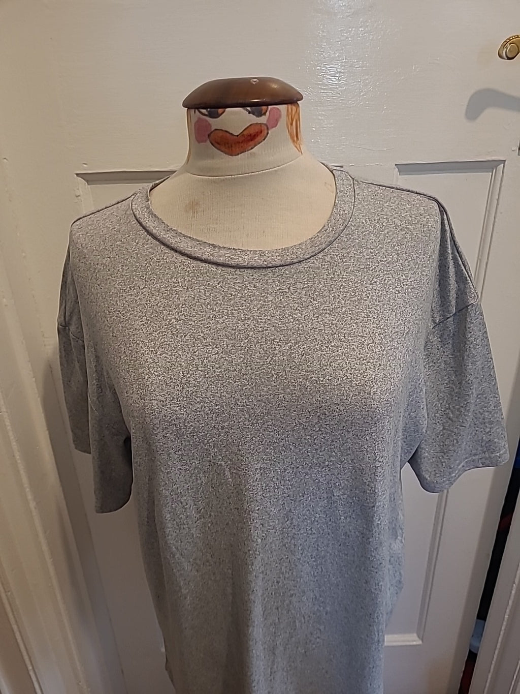 Mens Shein Size XS Grey Fleck Short Sleeved Tshirt