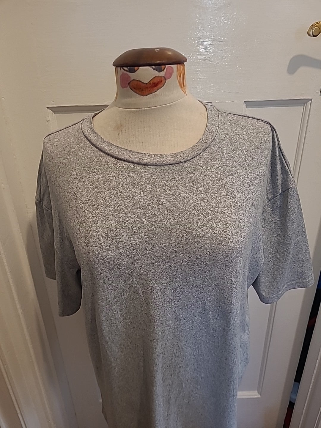 Mens Shein Size XS Grey Fleck Short Sleeved Tshirt