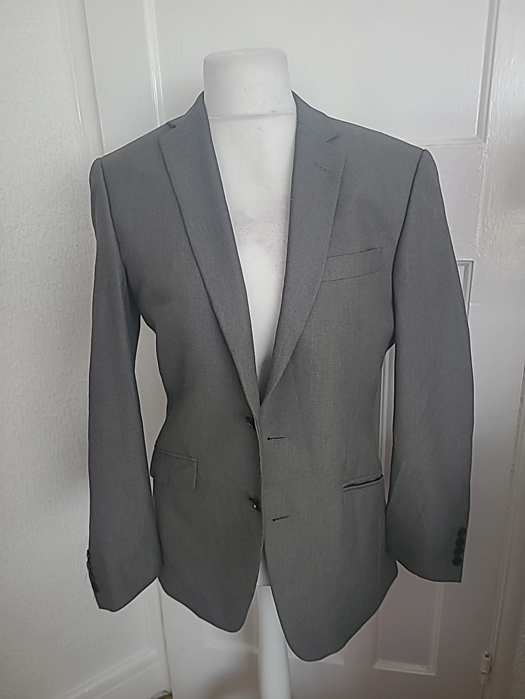 Mens M&S Size 38M Grey Tumble Dry Suit Jacket