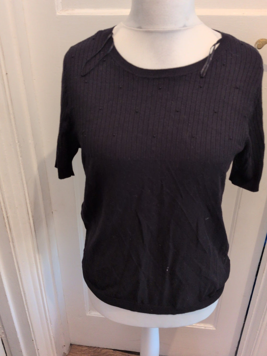 Tu 14 Black Short Sleeve Jumper Pullover
