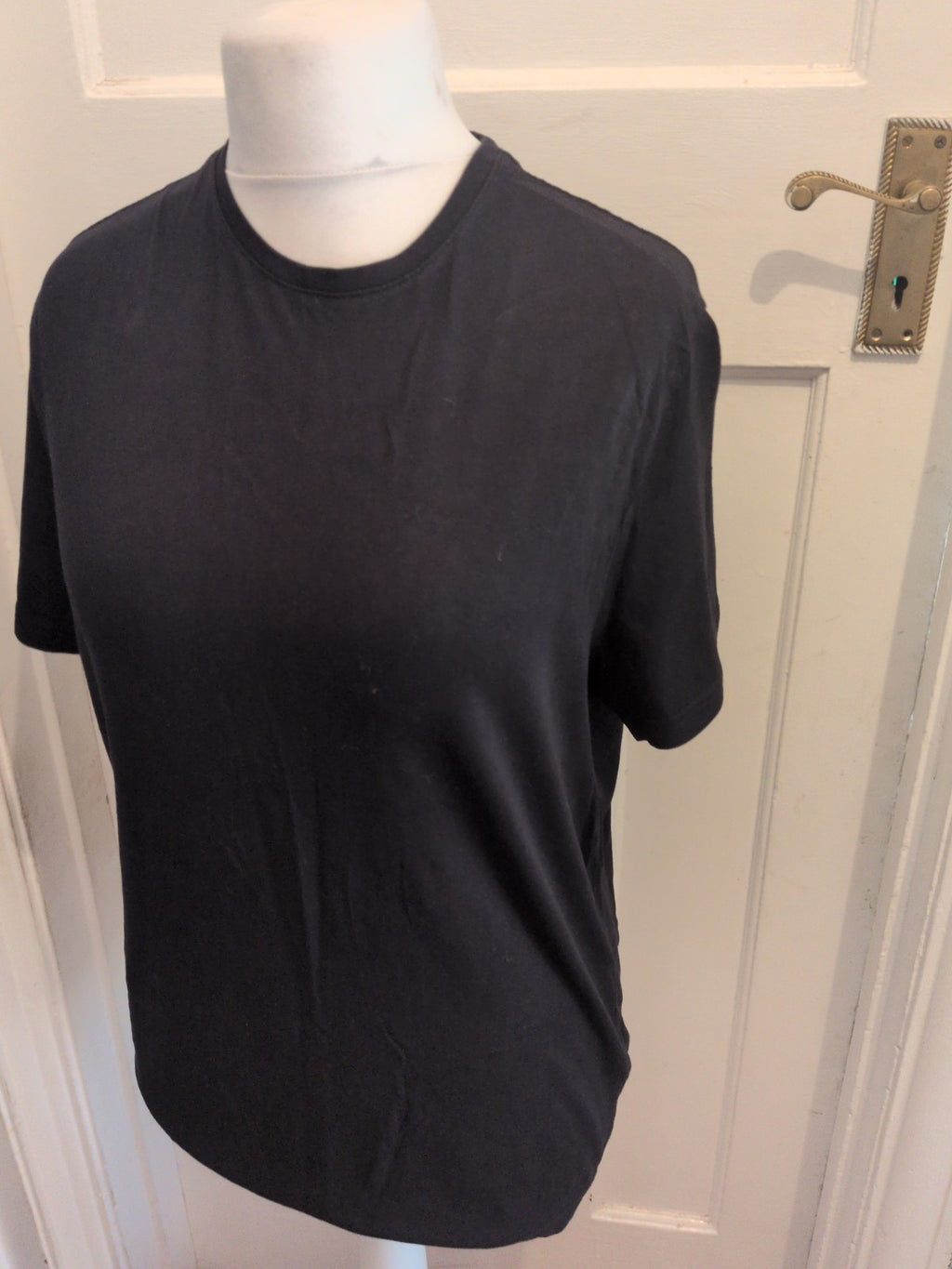 Mens Black T.shirt Size Med George