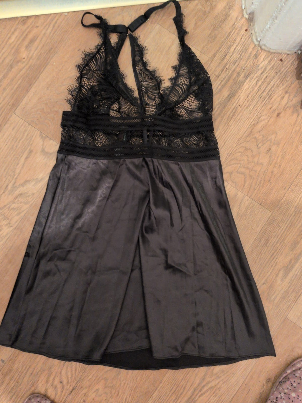 Ann Summers Small Black Sleeveless Night Dress