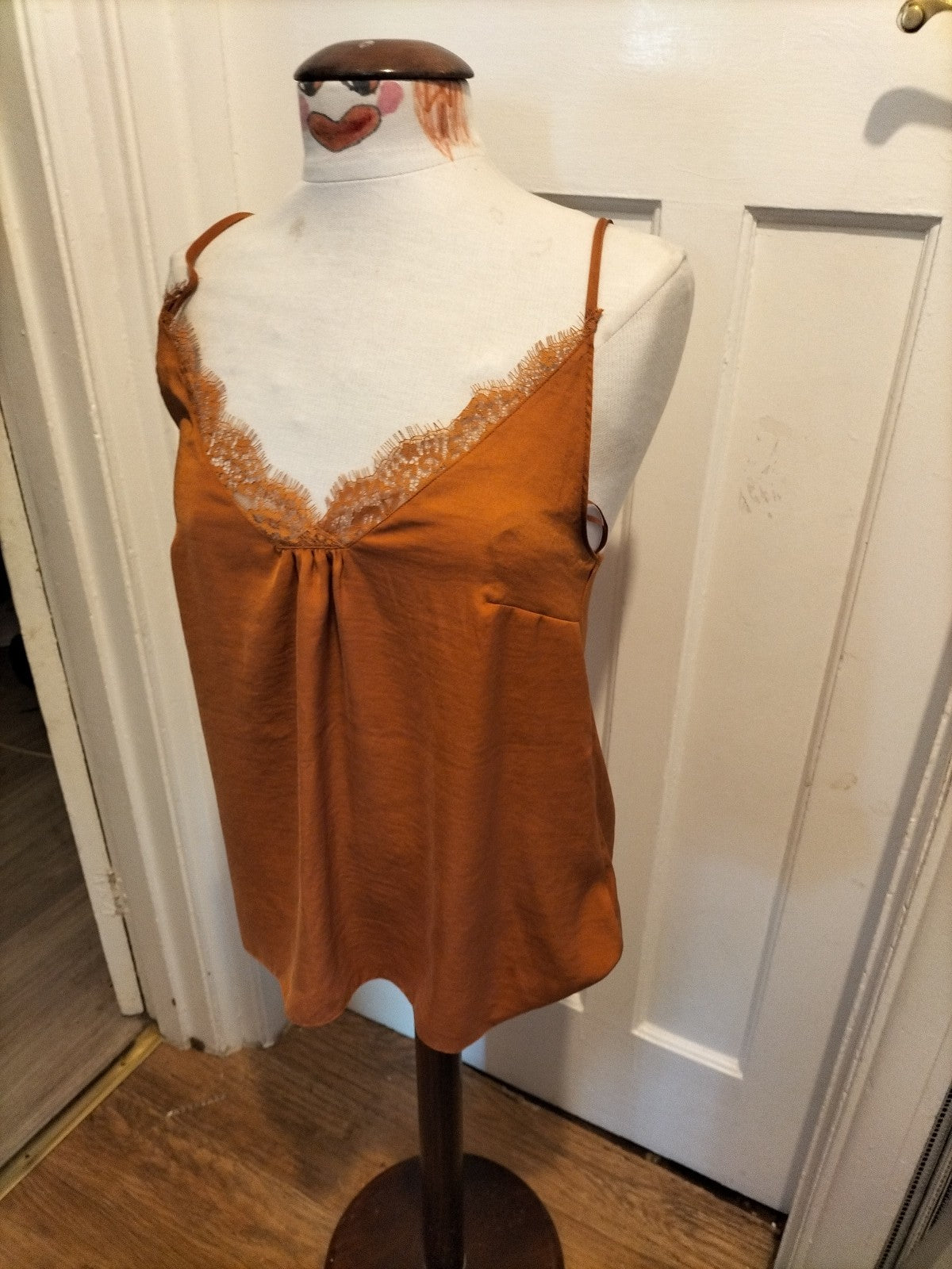 Brand New Ladies Day Dreams Size 12 Brown Sleeveless Night Top