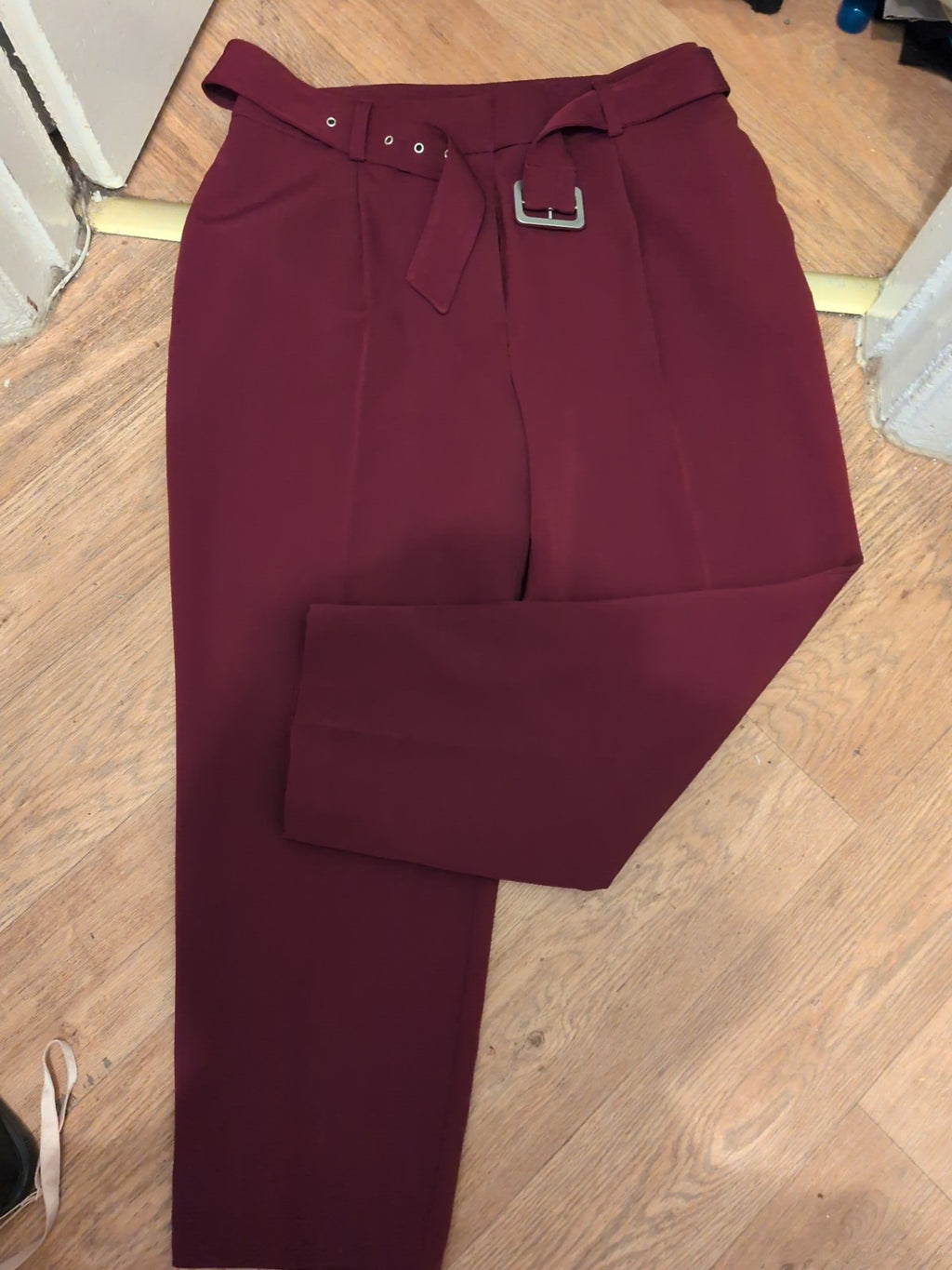 George 18 Purple Straight Leg Trousers