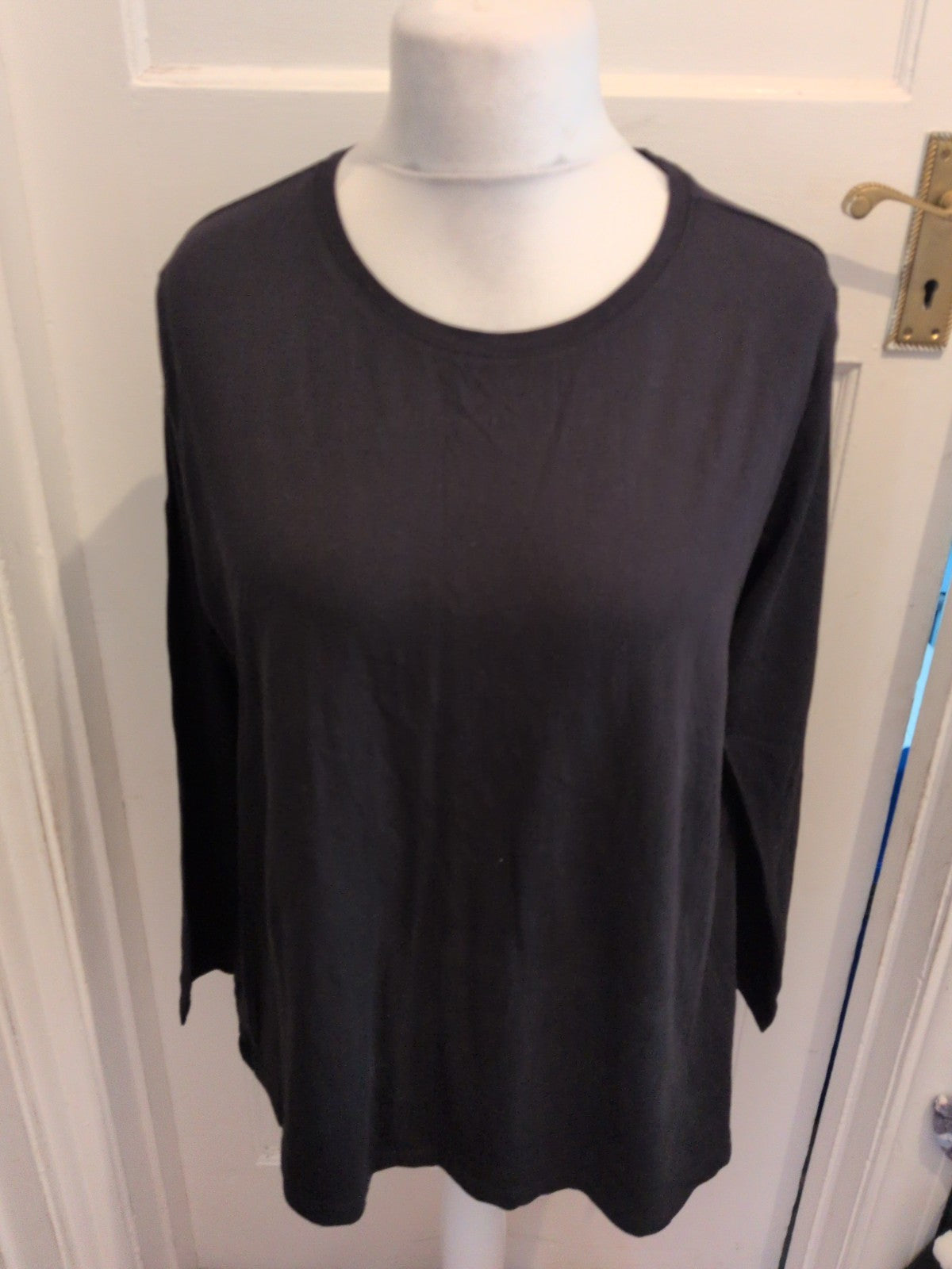 Up2fashion 2xl Black Long Sleeve T-shirt