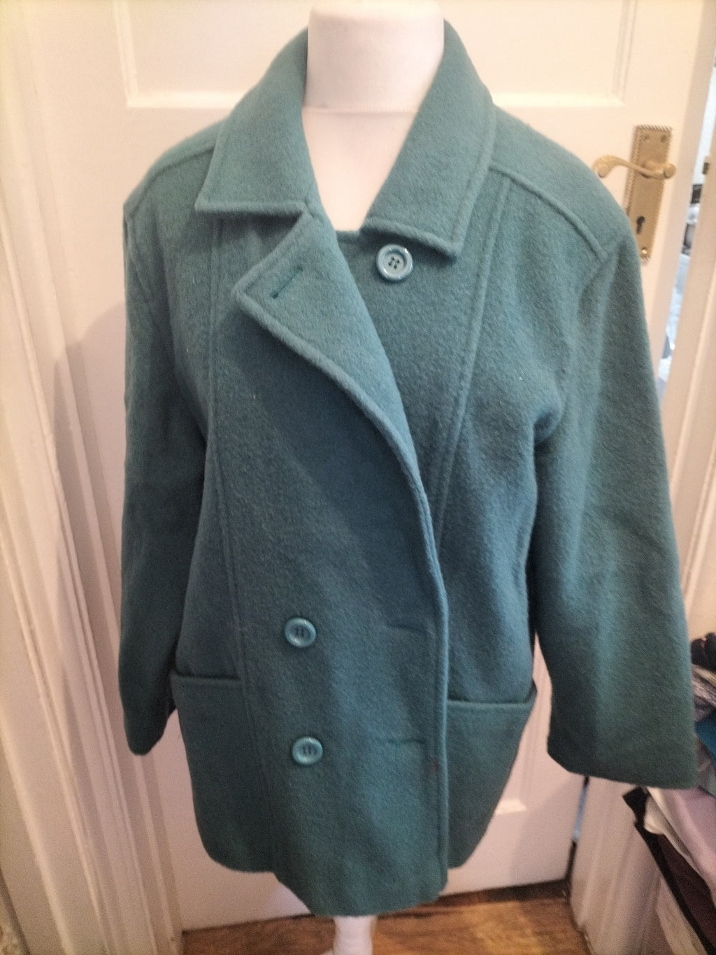 Zarina 16 Green Lined Pure Wool Blazer