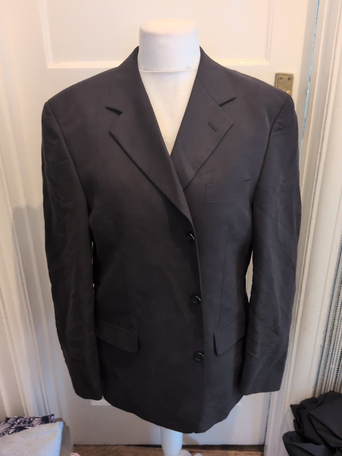 Mens Ciro Citterio Size 42R Charcoal Tuxedo Jacket