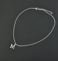Ladies Silver Plated M Necklace