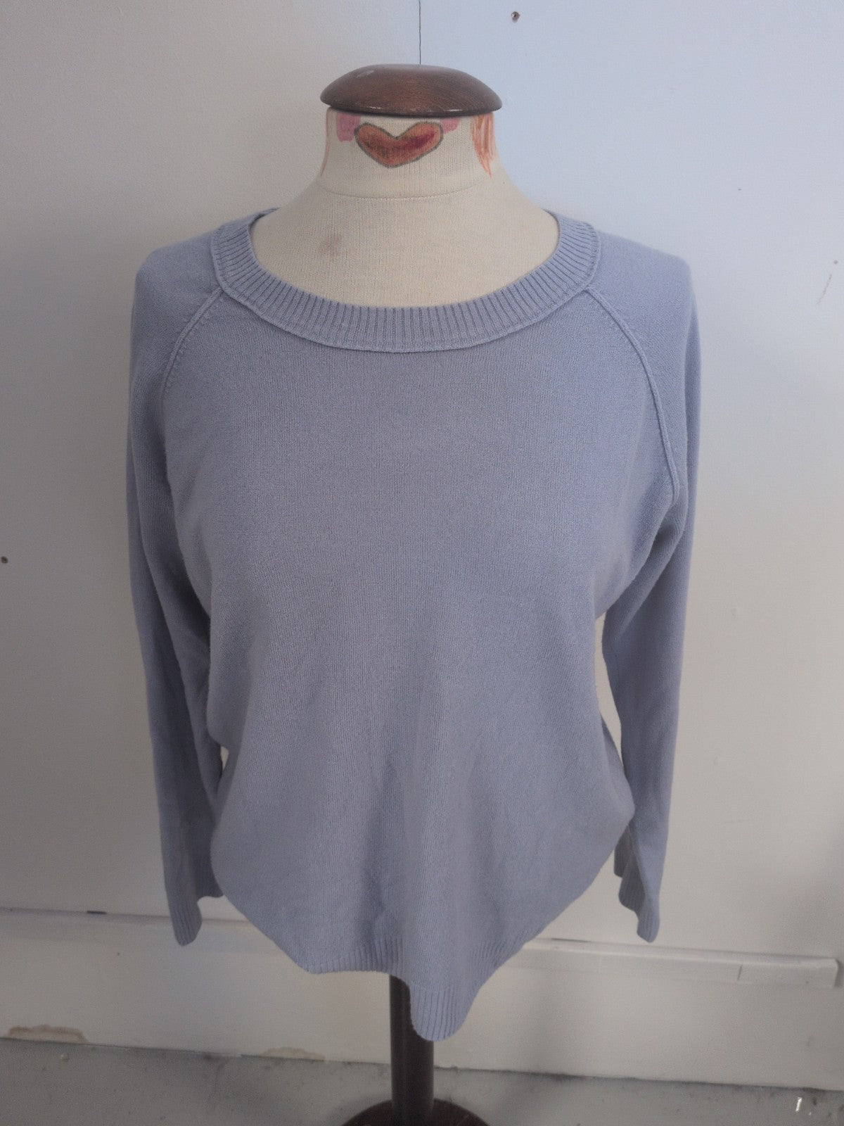 Tu 16 Pale Blue Long Sleeve Lightweight Jumper