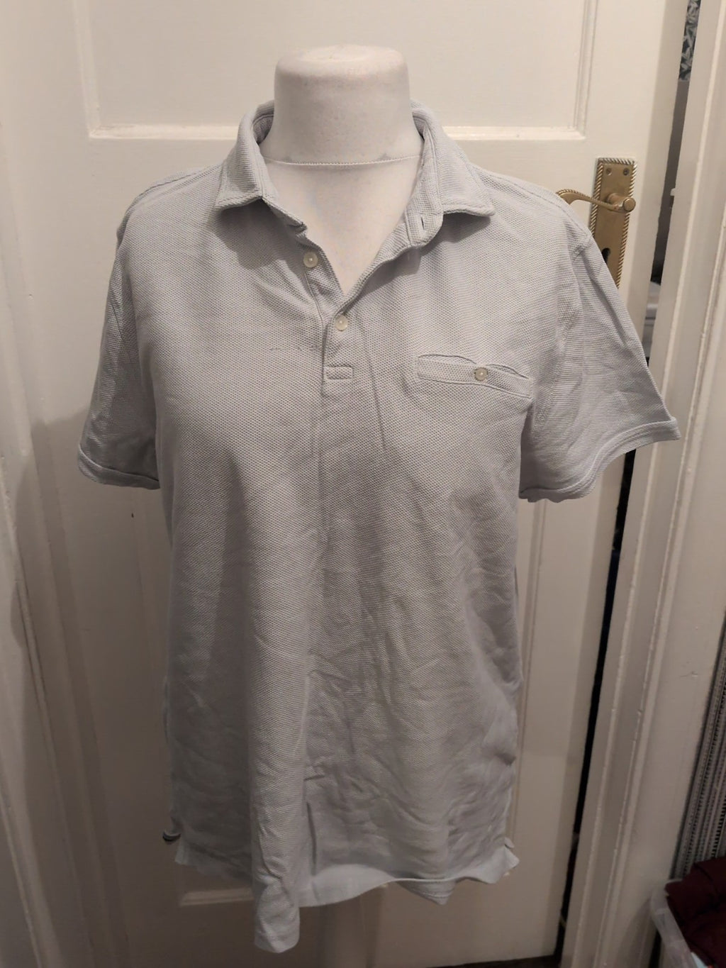 Hammond And Co XL Pale Grey Short Sleeve Polo