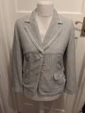 Gerry Weber 12 Navy White Striped Blazer