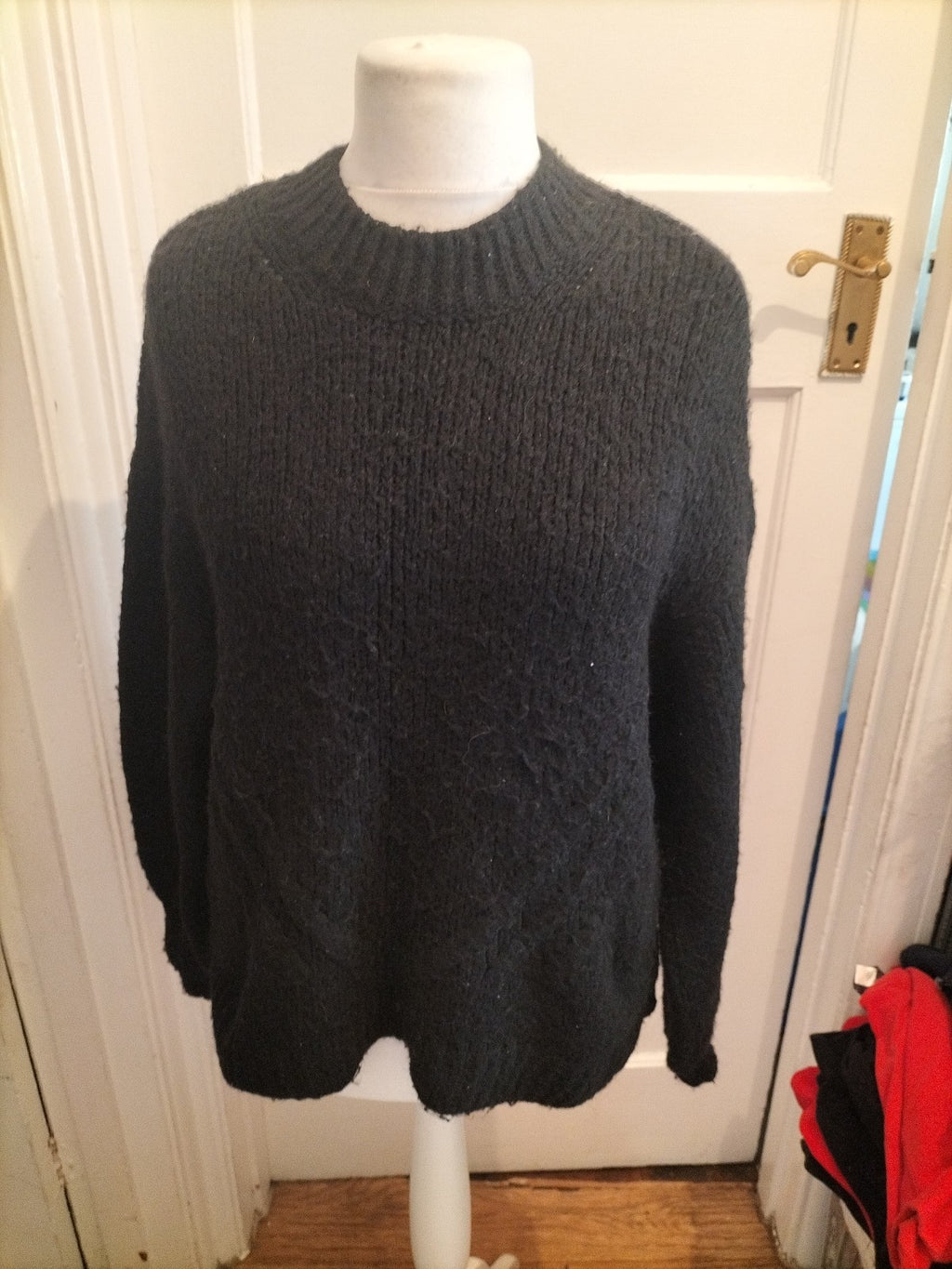 Ladies George Size Medium Black Super Soft Jumper Pullover