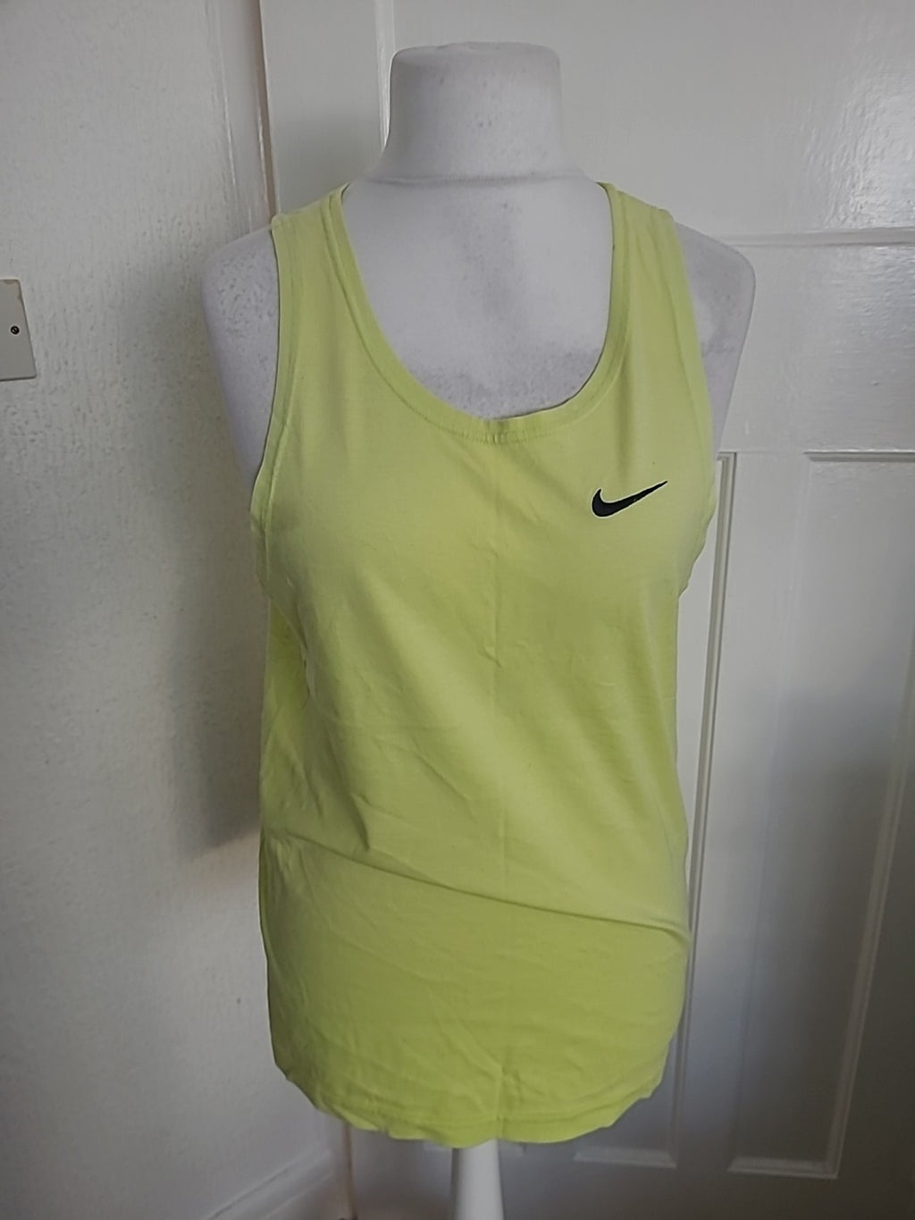 Mens Nike Size Small Yellow Sleeveless Vest Top