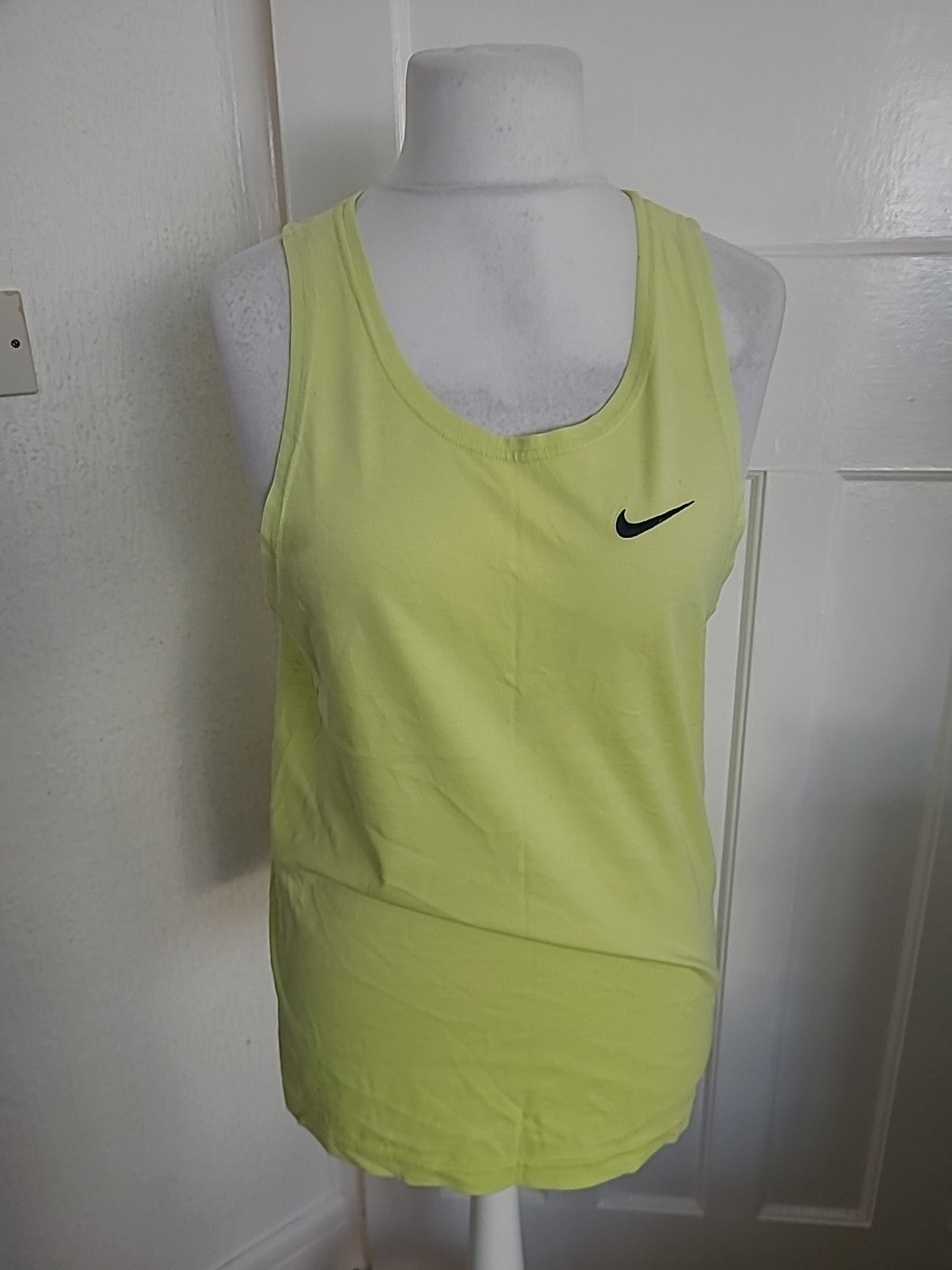 Mens Nike Size Small Yellow Sleeveless Vest Top