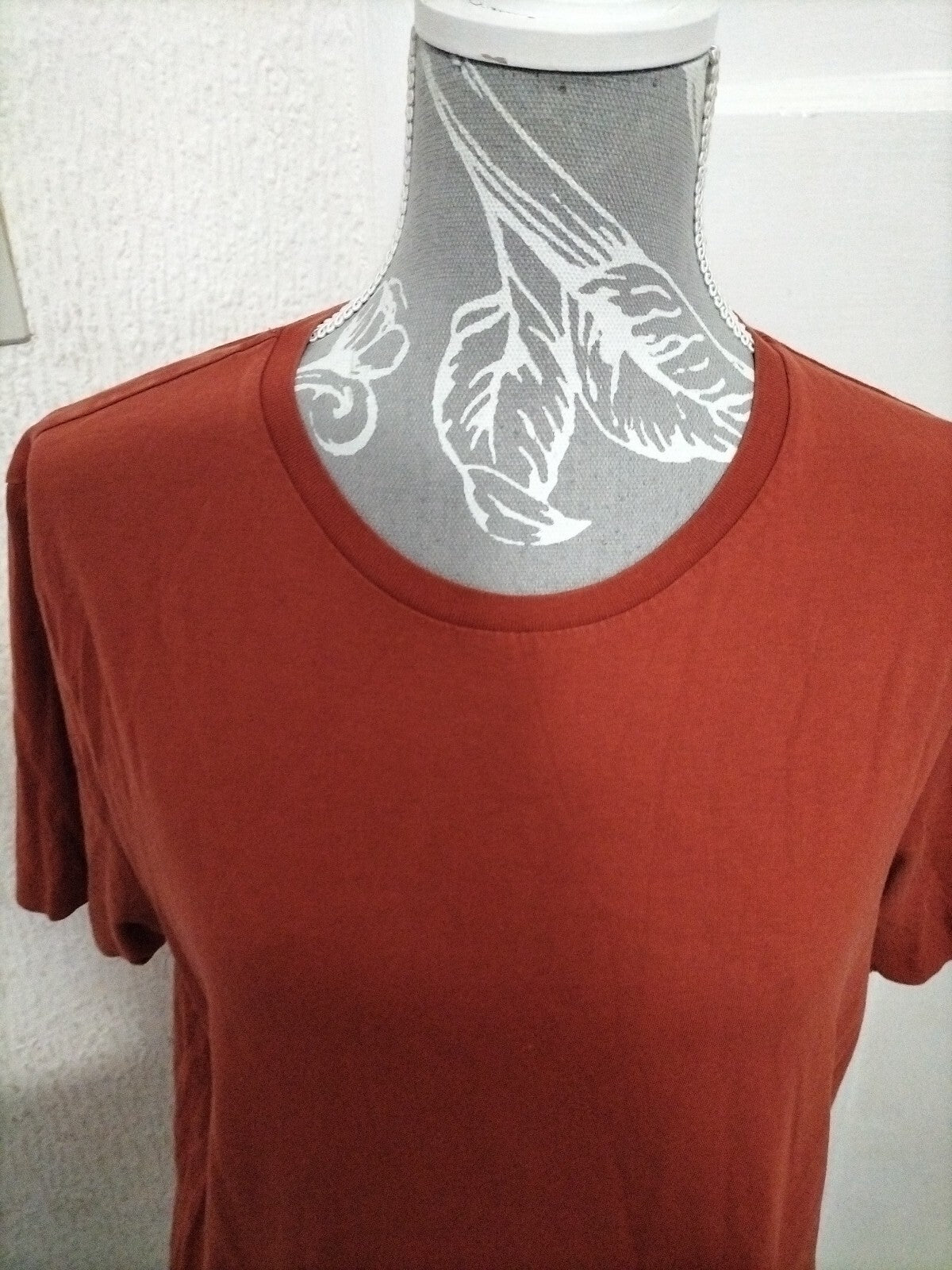 Mens Next Size Large Slim Fit Orange Short Sleeved Tee