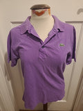 Mens Lacoste Size Small Purple Short Sleeved Polo