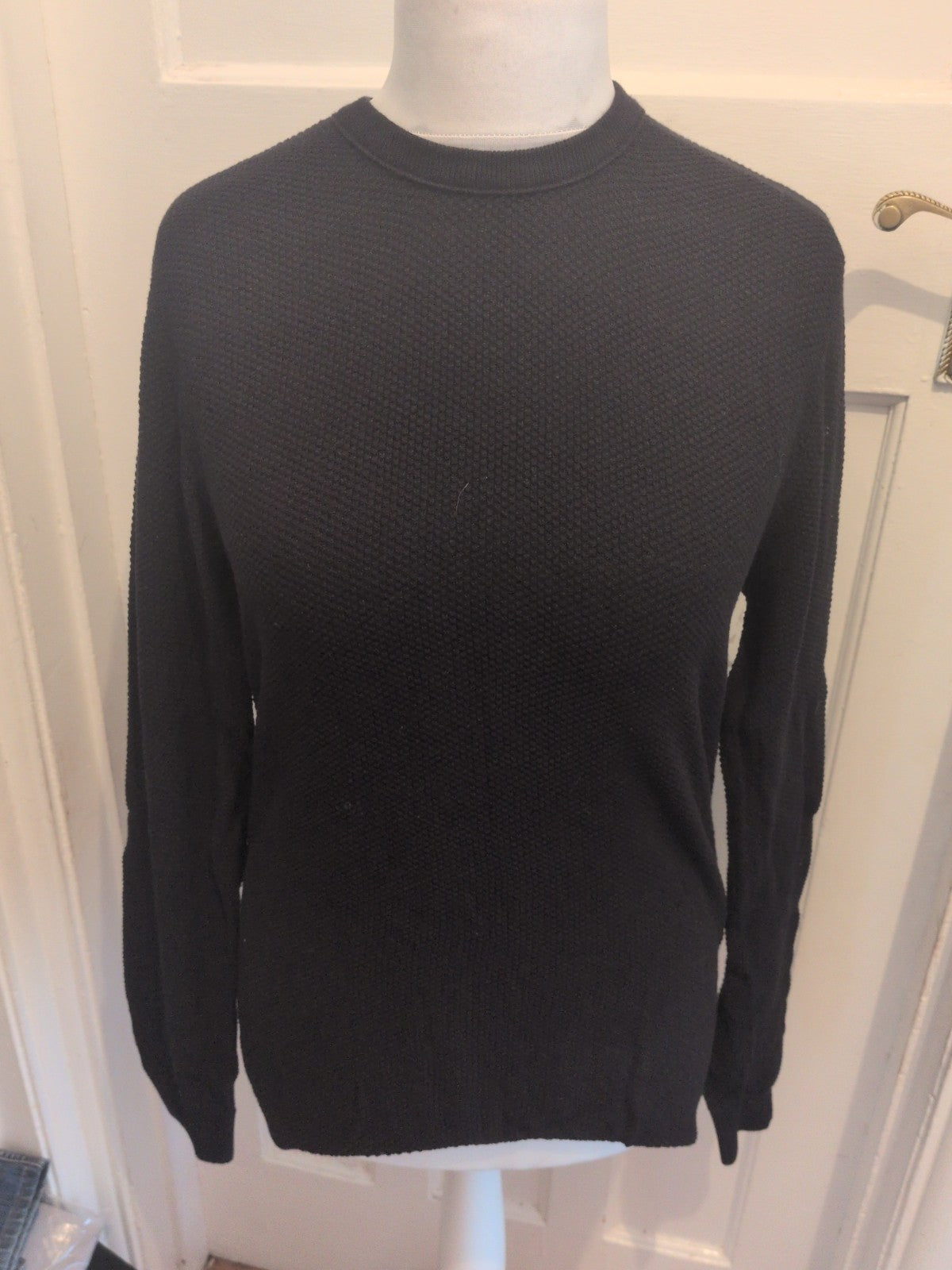 Jack Jones Small Black Long Sleeve Pullover Jumper
