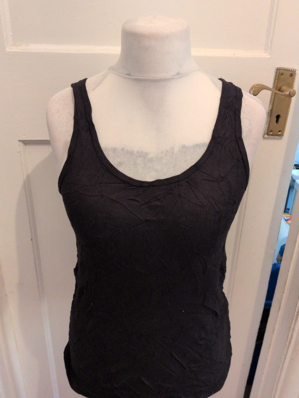 Papaya 16 Favourite Vest Black Pure Cotton T-shirt