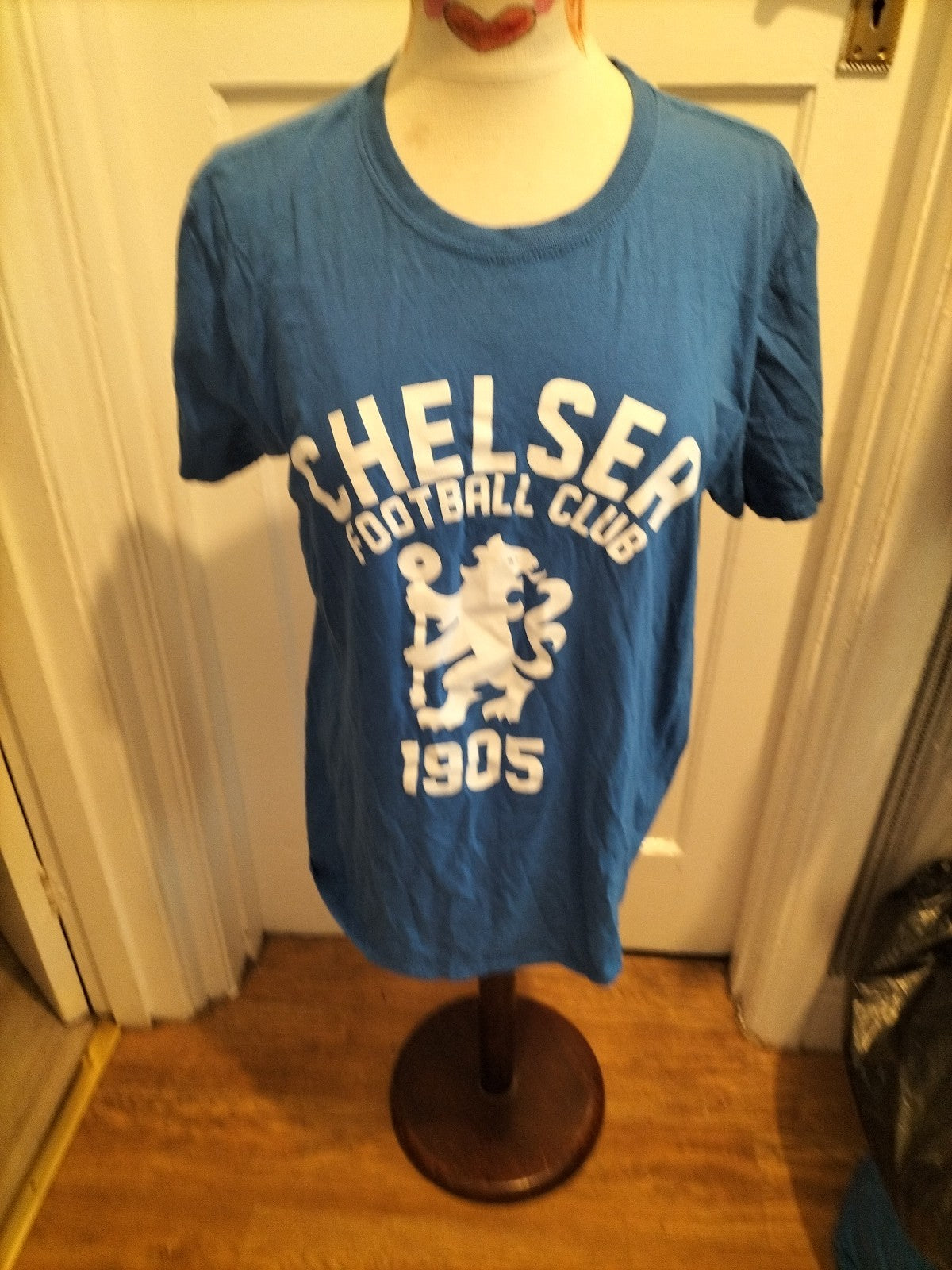 Mens Unbranded Size Large Blue Football Tshirt