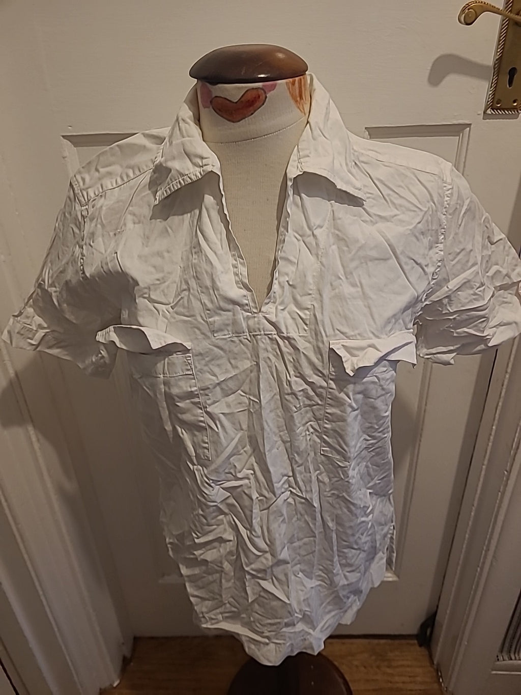 Mens Moto Size Small White Short Sleeve Top