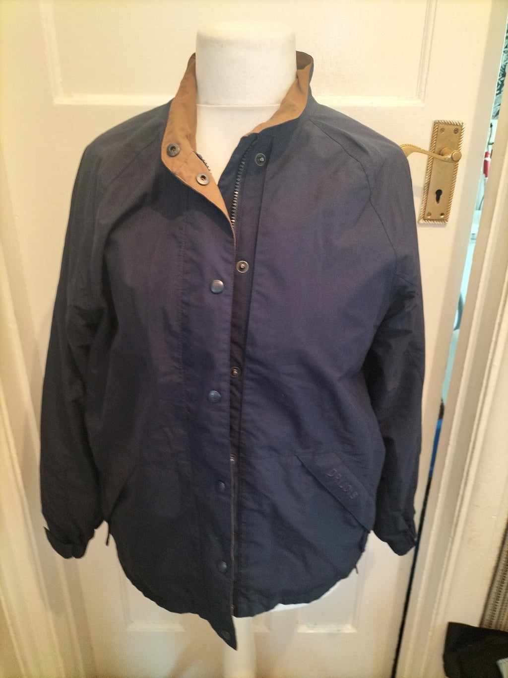 Ladies Dryjoys Size Small Navy Mesh Lined Jacket Full Zip